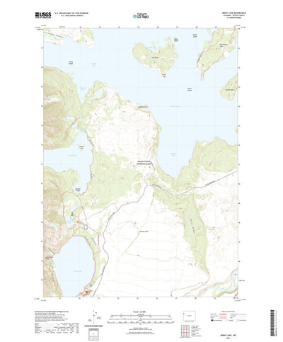 United States Geological Survey Jenny Lake, WY (2021, 24000-Scale) digital map