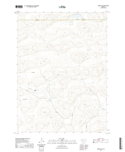 United States Geological Survey Jensen Lake, NE (2021, 24000-Scale) digital map