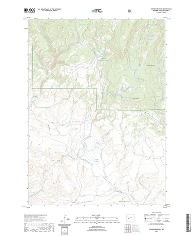 United States Geological Survey Jensen Meadows, WY (2023, 24000-Scale) digital map