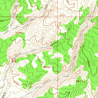 United States Geological Survey Jensen Ridge, UT (1966, 24000-Scale) digital map