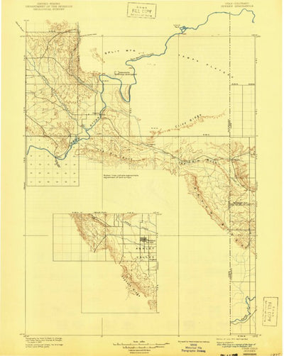 United States Geological Survey Jensen, UT-CO (1910, 125000-Scale) digital map