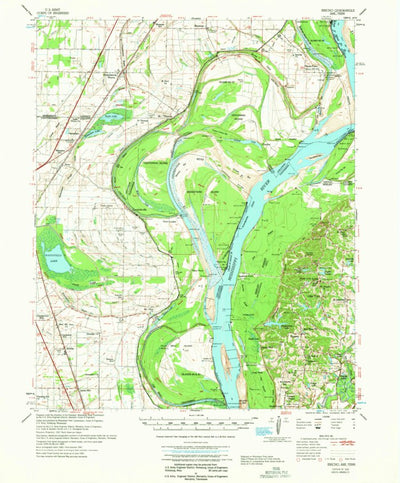 United States Geological Survey Jericho, AR-TN (1962, 62500-Scale) digital map