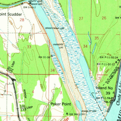 United States Geological Survey Jericho, AR-TN (1962, 62500-Scale) digital map