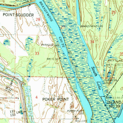 United States Geological Survey Jericho, AR-TN (1975, 62500-Scale) digital map