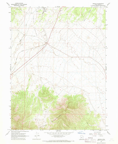 United States Geological Survey Jericho, UT (1967, 24000-Scale) digital map