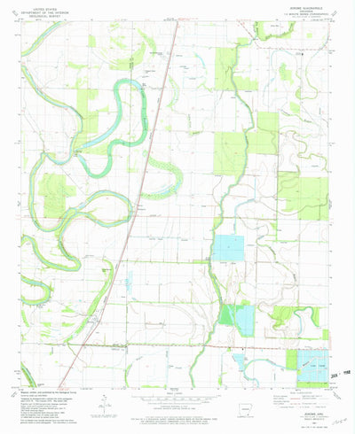 United States Geological Survey Jerome, AR (1981, 24000-Scale) digital map