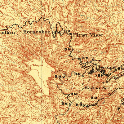 United States Geological Survey Jerome, AZ (1905, 125000-Scale) digital map