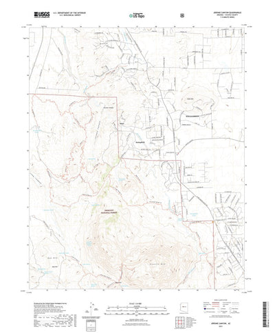 United States Geological Survey Jerome Canyon, AZ (2021, 24000-Scale) digital map