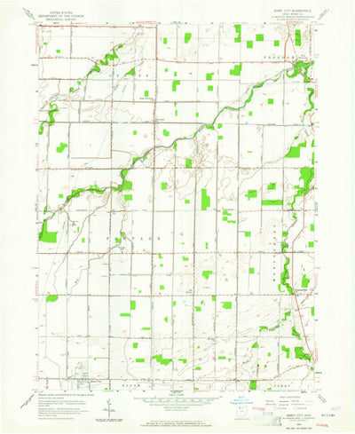 United States Geological Survey Jerry City, OH (1958, 24000-Scale) digital map