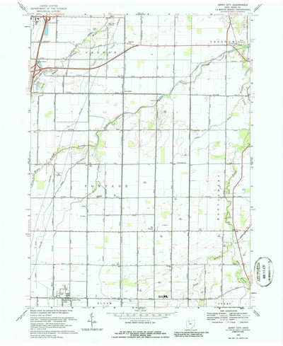 United States Geological Survey Jerry City, OH (1969, 24000-Scale) digital map