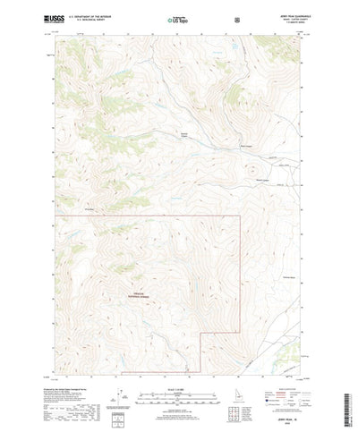 United States Geological Survey Jerry Peak, ID (2020, 24000-Scale) digital map