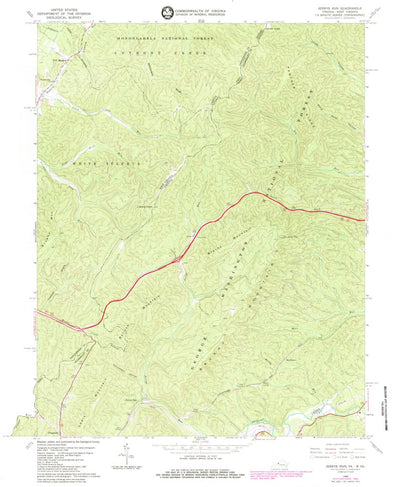 United States Geological Survey Jerrys Run, VA-WV (1966, 24000-Scale) digital map