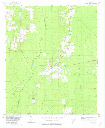United States Geological Survey Jersey, AR (1981, 24000-Scale) digital map
