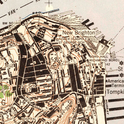 United States Geological Survey Jersey City, NJ-NY (1947, 24000-Scale) digital map