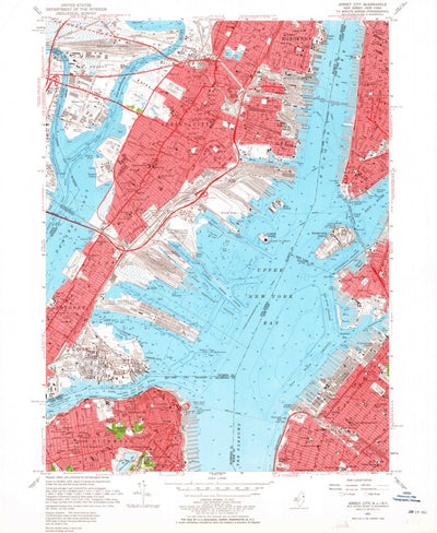 United States Geological Survey Jersey City, NJ-NY (1955, 24000-Scale) digital map