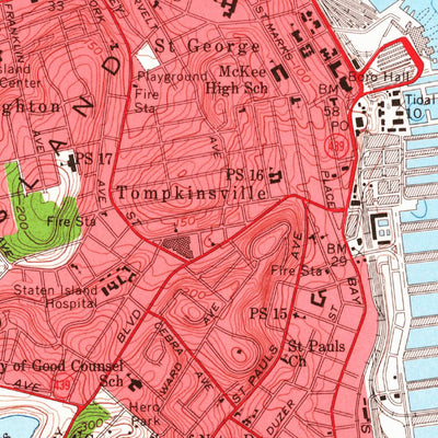United States Geological Survey Jersey City, NJ-NY (1955, 24000-Scale) digital map