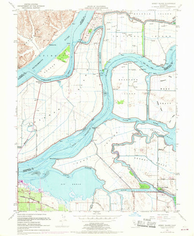 United States Geological Survey Jersey Island, CA (1952, 24000-Scale) digital map