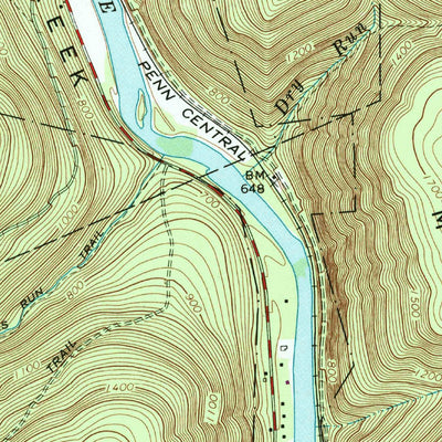 United States Geological Survey Jersey Mills, PA (1965, 24000-Scale) digital map