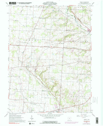 United States Geological Survey Jersey, OH (1961, 24000-Scale) digital map
