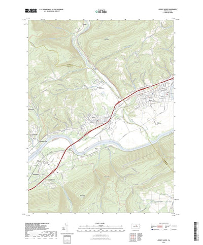 United States Geological Survey Jersey Shore, PA (2023, 24000-Scale) digital map