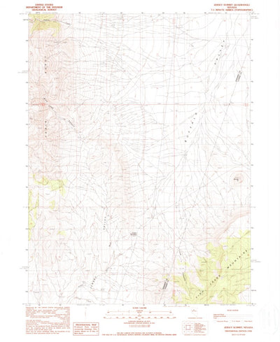 United States Geological Survey Jersey Summit, NV (1990, 24000-Scale) digital map