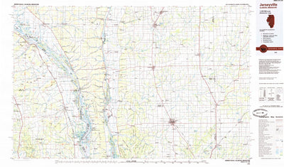 United States Geological Survey Jerseyville, IL-MO (1985, 100000-Scale) digital map