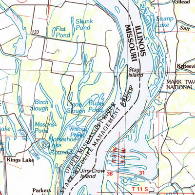 United States Geological Survey Jerseyville, IL-MO (1985, 100000-Scale) digital map
