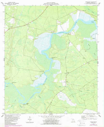 United States Geological Survey Jerusalem, GA (1978, 24000-Scale) digital map