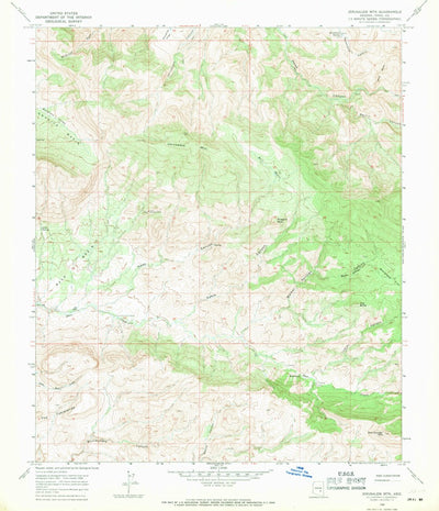 United States Geological Survey Jerusalem Mountain, AZ (1968, 24000-Scale) digital map