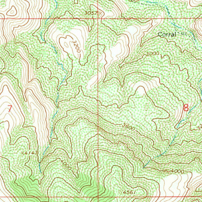 United States Geological Survey Jerusalem Mountain, AZ (1968, 24000-Scale) digital map