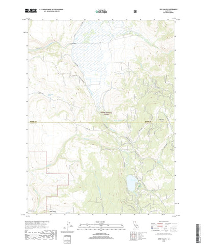 United States Geological Survey Jess Valley, CA (2018, 24000-Scale) digital map