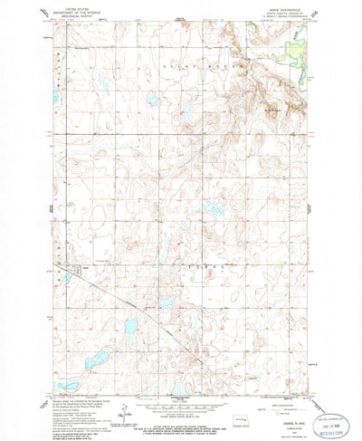 United States Geological Survey Jessie, ND (1961, 24000-Scale) digital map