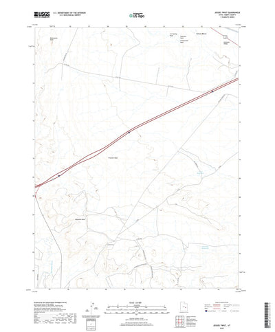 United States Geological Survey Jessies Twist, UT (2020, 24000-Scale) digital map