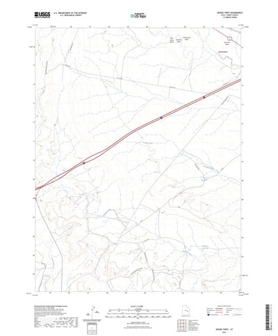 United States Geological Survey Jessies Twist, UT (2023, 24000-Scale) digital map