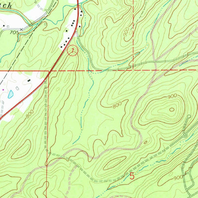 United States Geological Survey Jessieville, AR (1972, 24000-Scale) digital map