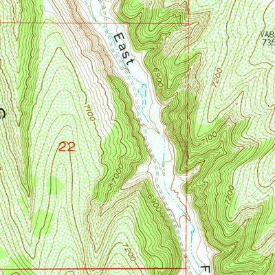 United States Geological Survey Jessup Gulch, CO (1952, 24000-Scale) digital map