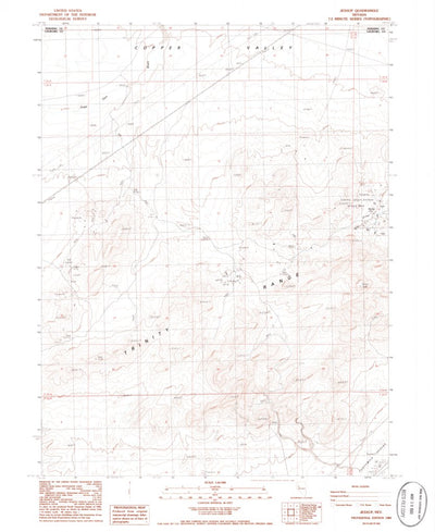 United States Geological Survey Jessup, NV (1986, 24000-Scale) digital map