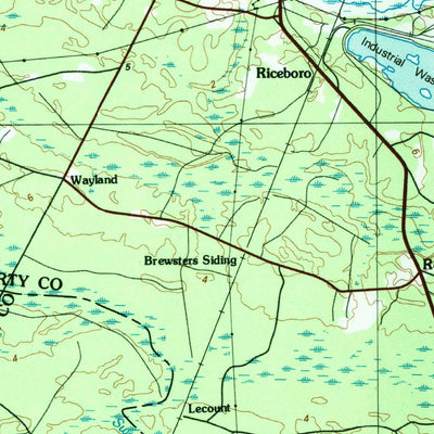 United States Geological Survey Jesup, GA (1981, 100000-Scale) digital map