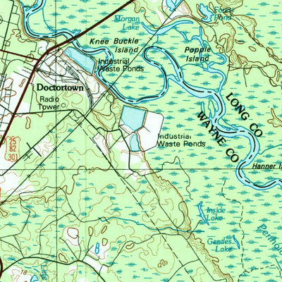 United States Geological Survey Jesup, GA (1981, 100000-Scale) digital map