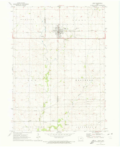 United States Geological Survey Jesup, IA (1971, 24000-Scale) digital map