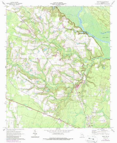 United States Geological Survey Jesup NW, GA (1970, 24000-Scale) digital map