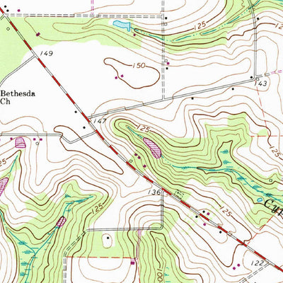 United States Geological Survey Jesup NW, GA (1970, 24000-Scale) digital map