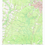 United States Geological Survey Jesup West, GA (1970, 24000-Scale) digital map