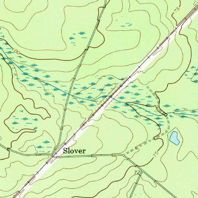United States Geological Survey Jesup West, GA (1970, 24000-Scale) digital map