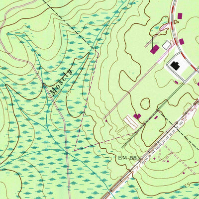 United States Geological Survey Jesup West, GA (1970, 24000-Scale) digital map