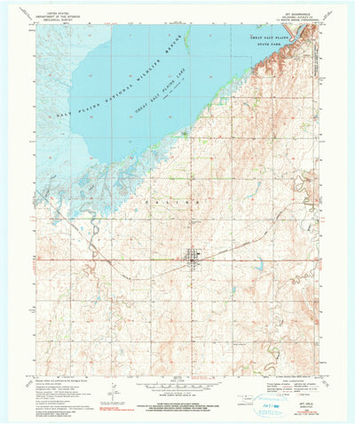 United States Geological Survey Jet, OK (1969, 24000-Scale) digital map