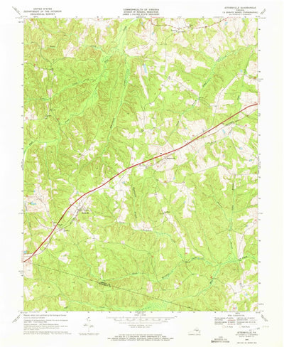 United States Geological Survey Jetersville, VA (1968, 24000-Scale) digital map