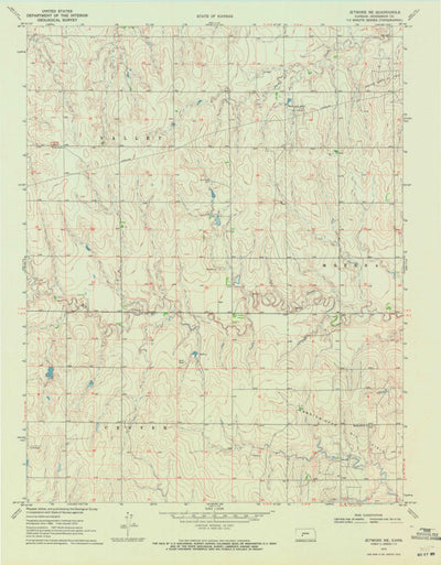 United States Geological Survey Jetmore NE, KS (1970, 24000-Scale) digital map