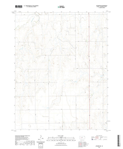 United States Geological Survey Jetmore NW, KS (2022, 24000-Scale) digital map