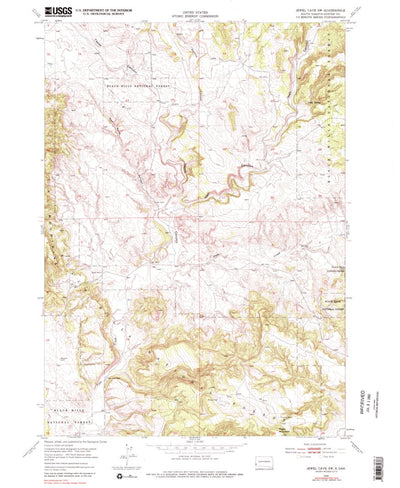 United States Geological Survey Jewel Cave SW, SD (1954, 24000-Scale) digital map